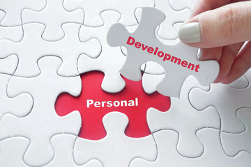 Personal Development on jigsaw puzzle
