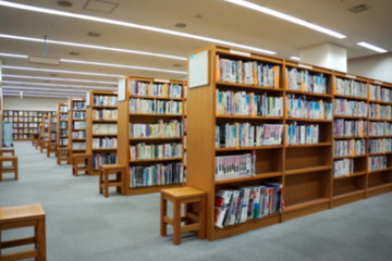 blur image of the library