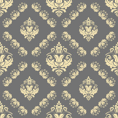 Seamless classic vector golden pattern. Traditional orient ornament. Classic vintage background