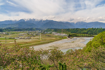 japanese landscape - chuo alps - nagano