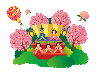 ひな壇、ひな祭り、お雛様、