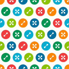 Buttons seamless pattern
