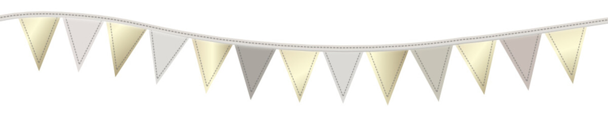 Wimpel Wimpelkette Gold Silber Hintergrund Welle Schwung 