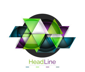 Triangle abstract background