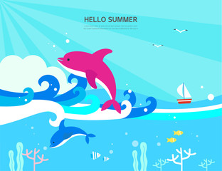 Summer illustration