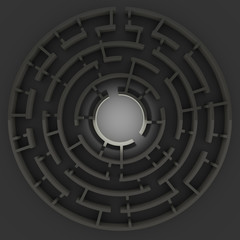 Circular maze structure