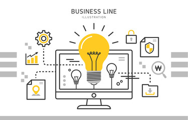 business line illustration