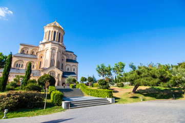 Holy Trinity Cathedral of Tbilisi (Sameba) - the main cathedral of the Georgian Orthodox Church located in Tbilisi, the capital of Georgia