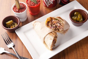  Burrito on plate