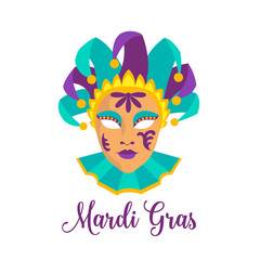 Mardi Gras icon.