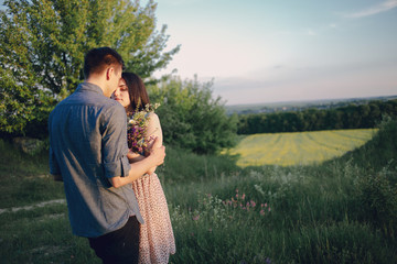 couple on nature