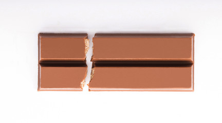 Chocolate bar isolated