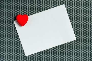 Valentine's day love letter copy space