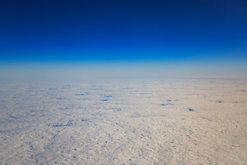 Atmospheric cloudscape from high sky.