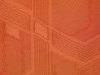 orange fabric texture close up