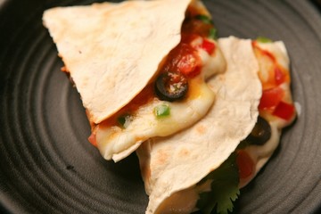 Quesadilla  on table