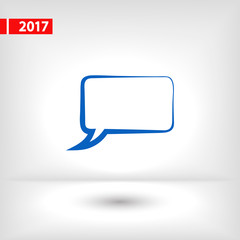 Naklejka premium Speech bubble icons black icon, vector illustration. Flat design style