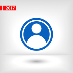 user icon, vector illustration. Flat design style
