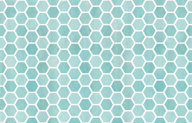 Watercolor geometrical comb pattern.