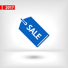 SALE tag icon, vector illustration. Flat design style 