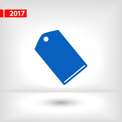 tag icon, vector illustration. Flat design style 