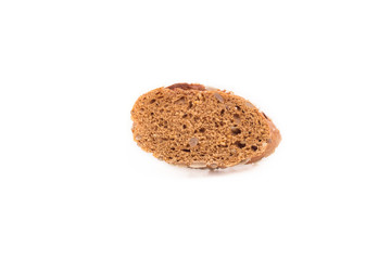 bun with seeds on a white background