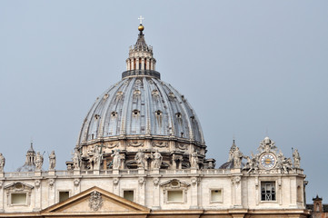 The dome of the San Pietro basilica, Vatican