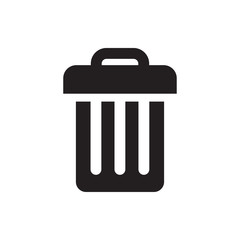 trash bin icon illustration