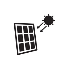 solar panel icon illustration