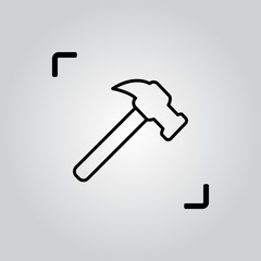 Claw hammer thinline icon