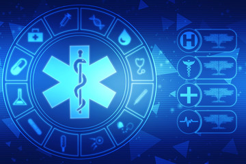 2D medical structure background