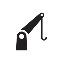 cargo crane icon illustration