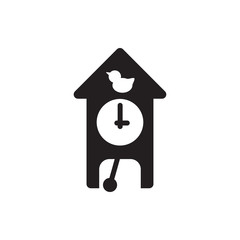 cuckoo clock icon illustration