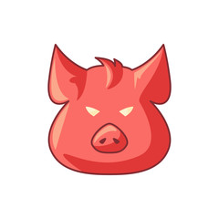 pig icon illustration