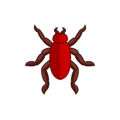 beetle icon illustration