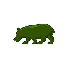 hippopotamus icon illustration