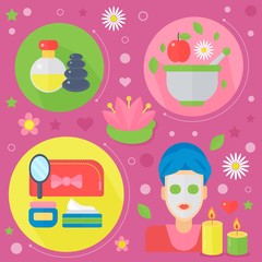 Modern Medicine and healthcare services flat concept. Medical pharmacy technology diagnostics infographics design, web elements, poster banners.