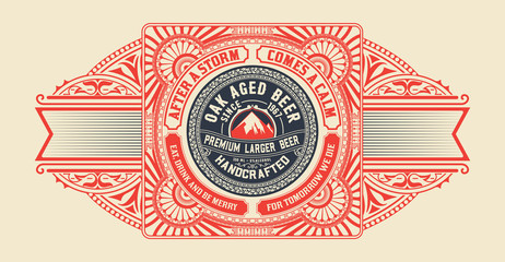 Beer design for label and packaging