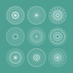 Vector Guilloche Set