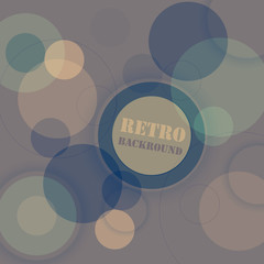 Retro background with circular pattern transparent
