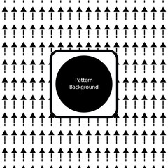 Arrow Vector Pattern or Abstract Background, Modern Style With Black And White Color