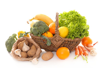 raw fruit and vegetable