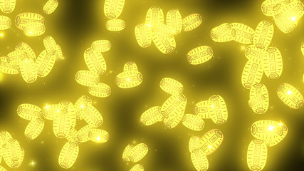 きらきら小判ワイプ