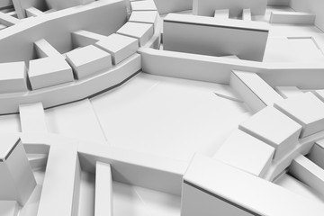 White futuristic technological background with glowing lines