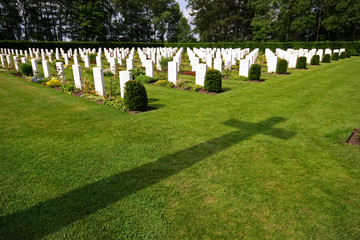 British and commonwealth war cemetry on Cannock chase, UK.