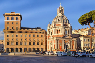 Obraz premium church Santa Maria di Loreto, Rome, Italy