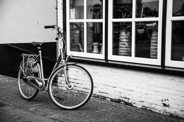 Bicycle in black and white