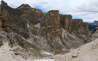 Felsformationen im Puez Geisler Naturpark
