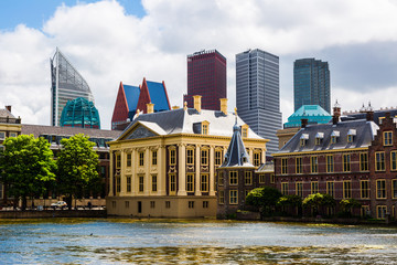 Skyline of modern The Haag