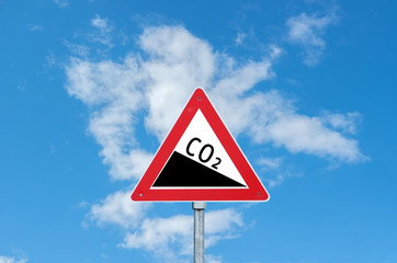 Co2 Warnschild